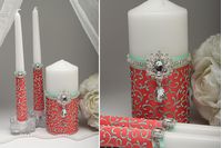 Свадебные свечи Коралловый риф