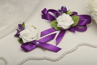 Бутоньерки Rose light purple