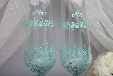 Свадебные бокалы Tiffany