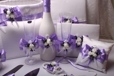 Набір весільний Flowers purple