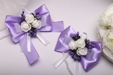 Бутоньерки Flowers purple