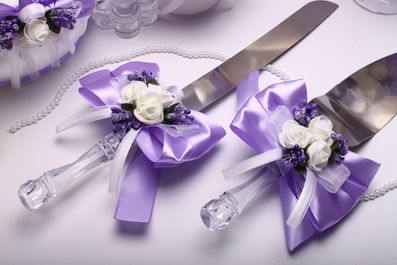 Набор свадебный Flowers purple