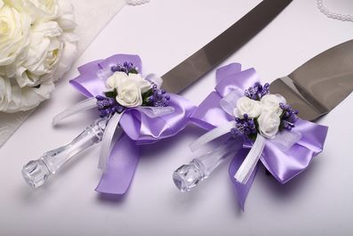 Нож и лопатка Flowers purple