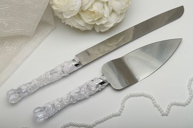 Нож и лопатка Белая свадьба