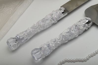 Нож и лопатка Белая свадьба
