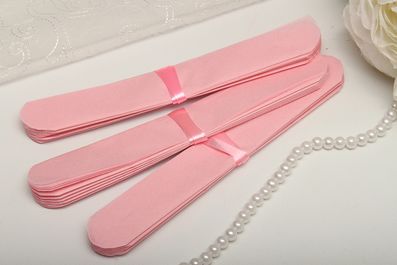 Помпоны из бумаги тишью свадебные 15 см светло-розовые