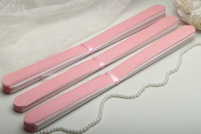 Помпоны из бумаги тишью свадебные 35 см бело-розовые