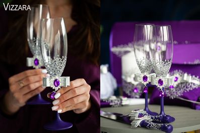 Свадебные бокалы для шампанского Florence