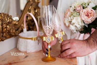 Свадебные бокалы для шампанского Forever
