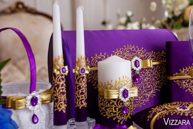 Свадебные свечи Орхидея