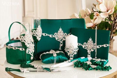 Набор свадебный Princess emerald