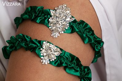Подвязка Princess emerald