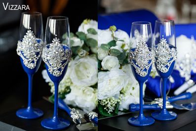 Свадебные бокалы для шампанского Королевский