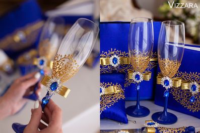 Свадебные бокалы для шампанского Scarli