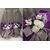 Свадебные бокалы Flowers dark purple